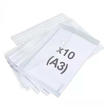 Rapesco ECO GRS A3 capas de documentos transparentes (pack de 10) 1817