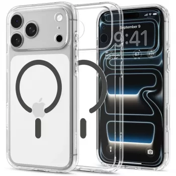 SPIGEN Ultra Hybrid MagSafe iPhone 17 Pro / 18 Pro transparente/grafite
