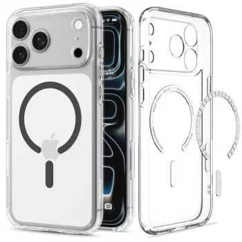 SPIGEN Ultra Hybrid MagSafe iPhone 17 Pro / 18 Pro transparente/grafite