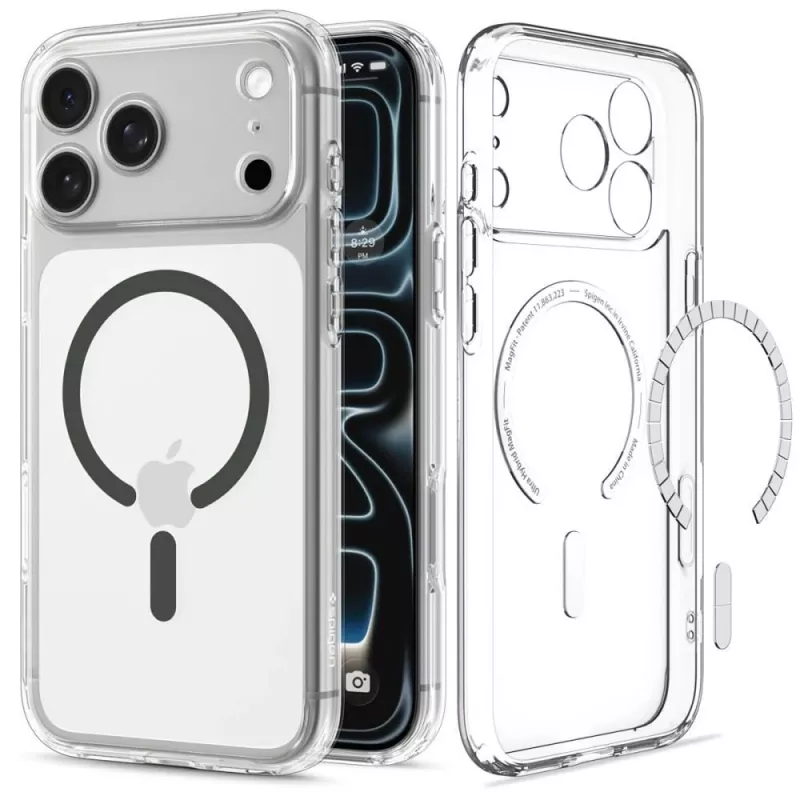 SPIGEN Ultra Hybrid MagSafe iPhone 17 Pro / 18 Pro transparente/grafite