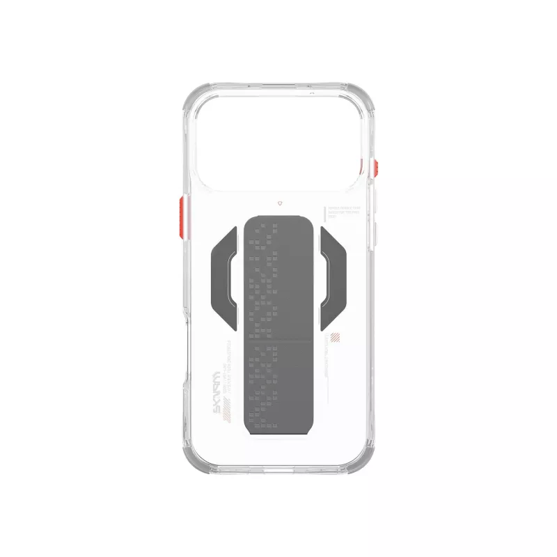 Capa transparente Skinarma Haxa com carregamento magnético + suporte de apoio para iPhone 17 Pro