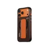 Capa Skinarma Haxa para iPhone 17 Pro Max com carregamento magnético + suporte com pega, grafite