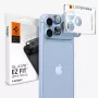 Proteção de objetiva de câmara em vidro temperado Spigen Optik Pro XL GLAS.TR EZ Fit para iPhone 18 Pro - azul-claro