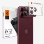 Vidro protetor de objetiva de câmara Spigen Optik Pro XL GLAS.TR EZ FIT para iPhone 18 Pro Max – Dark Cherry