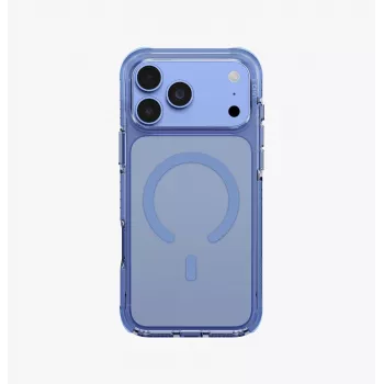 Capa UNIQ Combat para iPhone 18 Pro Max / 17 Pro Max com carregamento MagClick - azul