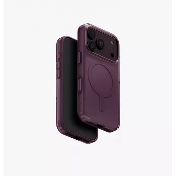Capa com carregamento UNIQ Clario Eco Magclick para iPhone 18 Pro/17 Pro – violeta