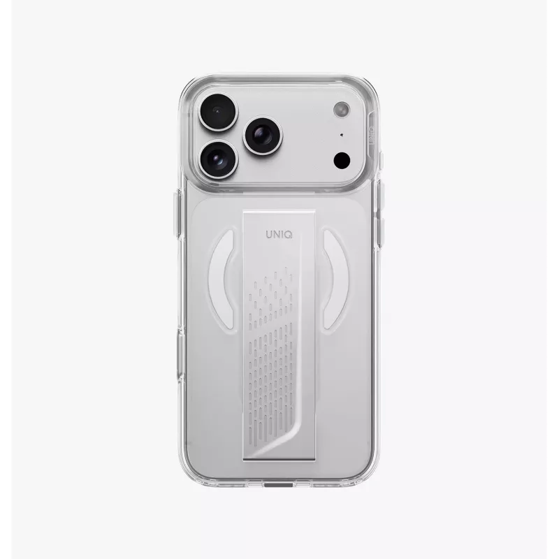Capa com carregamento UNIQ Heldro Air MagClick para iPhone 18 Pro Max / 17 Pro Max – vermelho-bordô