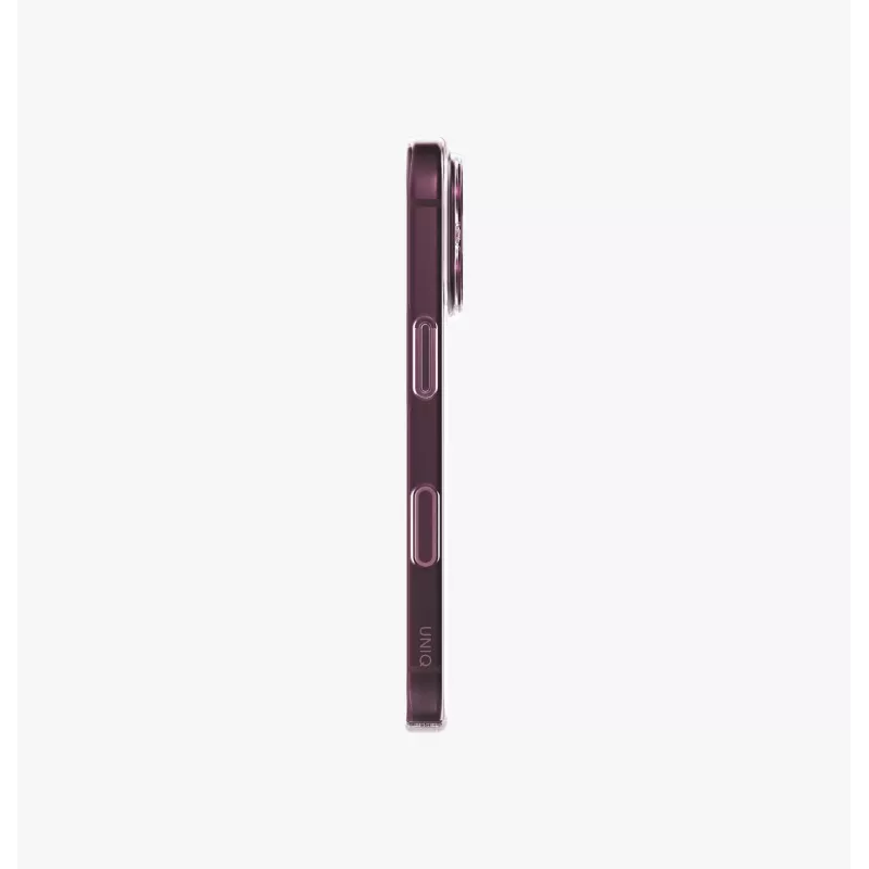 Capa com carregamento UNIQ Airsuit MagClick para iPhone 18 Pro / 17 Pro – vermelho-bordô