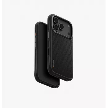 Capa com carregamento UNIQ Keva MagClick para iPhone 18 Pro / 17 Pro, preto