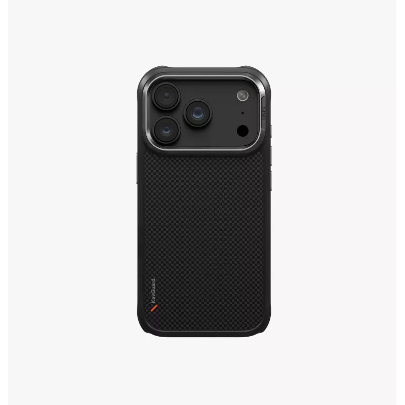 Capa com carregamento UNIQ Keva MagClick para iPhone 18 Pro / 17 Pro, preto
