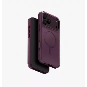 Capa ecológica com carregamento UNIQ Clario Magclick para iPhone 18 Pro Max / 17 Pro Max – roxo