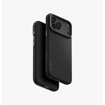 Capa UNIQ Keva EDGE para iPhone 18 Pro Max / 17 Pro Max com carregamento Magclick, preto