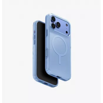 UNIQ Clario MagClick capa de carregamento para iPhone 18 Pro Max / 17 Pro Max – azul
