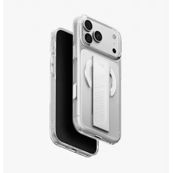 UNIQ Heldro Air iPhone 18 Pro Max / 17 Pro Max Magclick capa de carregamento vidro fumado