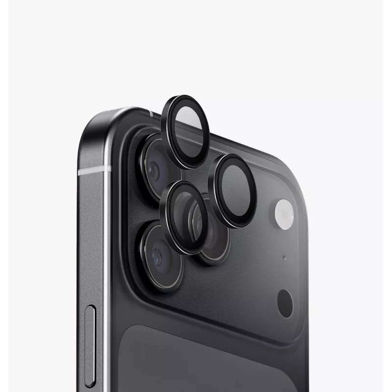 UNIQ Optix Aluguard (DX2) protetor de objetiva da câmara para iPhone 18 Pro / iPhone 18 Pro Max – iridescente com aplicador
