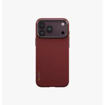 UNIQ Keva Edge Magclick capa de carregamento para iPhone 18 Pro Max / 17 Pro Max – vermelho