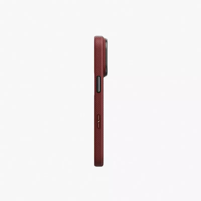 UNIQ Keva Edge Magclick capa de carregamento para iPhone 18 Pro Max / 17 Pro Max – vermelho