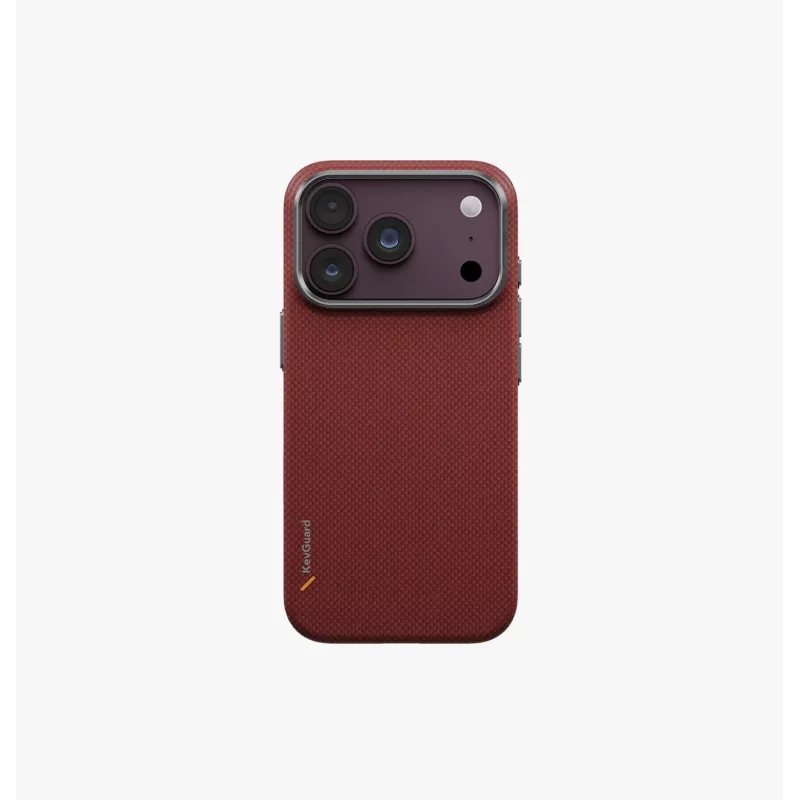 UNIQ Keva Edge MagClick capa de carregamento para iPhone 18 Pro / 17 Pro - vermelho