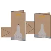 Cartão de Natal SIGEL A6 urso-polar com estrela cadente, cartão kraft 225 g/m², para impressoras laser e fotocopiadoras, 1 unid. (DS084)