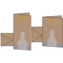 Cartão de Natal SIGEL A6 urso-polar com estrela cadente, cartão kraft 225 g/m², para impressoras laser e fotocopiadoras, 1 unid. (DS084)