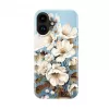 Capa fina Evelatus para Apple iPhone 16 com MagSafe – impressão personalizada Flower Blue