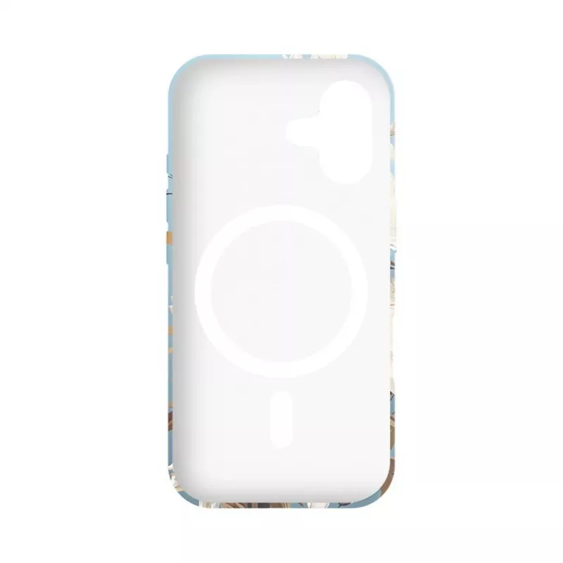 Capa fina Evelatus para Apple iPhone 16 com MagSafe – impressão personalizada Flower Blue