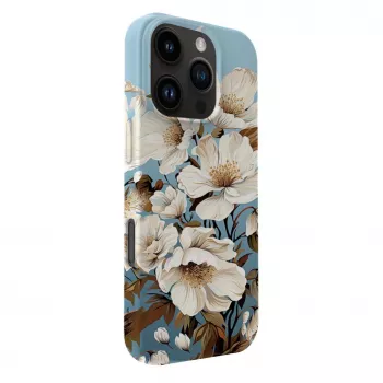 Capa fina Evelatus para iPhone 16 Pro Max com MagSafe - Flower Blue