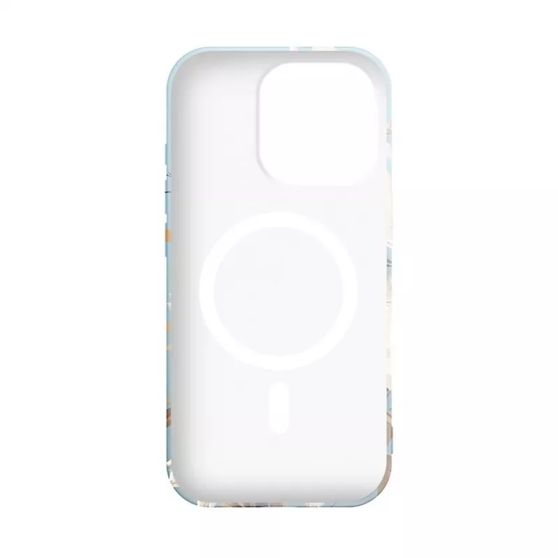 Capa fina Evelatus para iPhone 16 Pro Max com MagSafe - Flower Blue