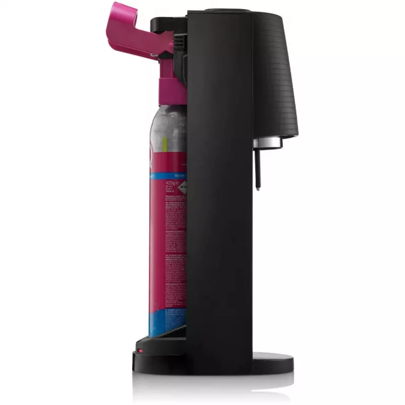 Máquina de gaseificar água SodaStream Terra Megapack preta com 3 garrafas e cilindro de CO2 Quick Connect