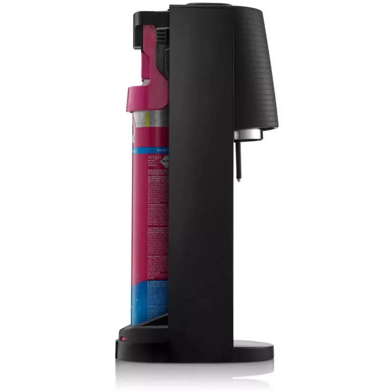 Máquina de gaseificar água SodaStream Terra Megapack preta com 3 garrafas e cilindro de CO2 Quick Connect