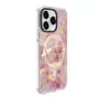 Capa Evelatus para Apple iPhone 15 Pro PC+TPU com MagSafe – mármore rosa