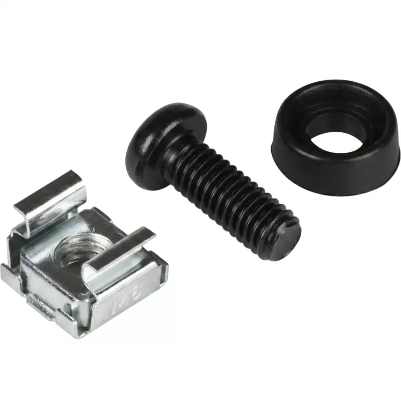 Conjunto de porcas de gaiola EFB ELEKTRONIK 50 x M6, completo, preto