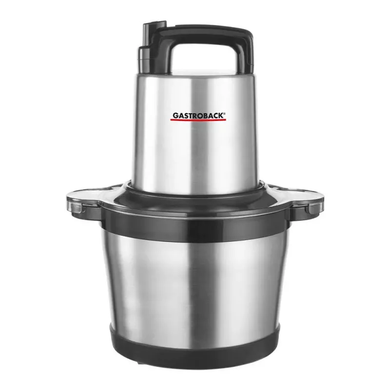 Gastroback 40966 Design Multi Chopper Professional 600 W 1,0 L taça de vidro aço inoxidável
