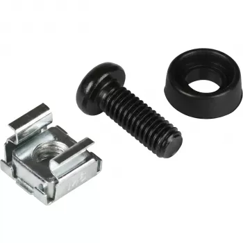 Conjunto de porcas de gaiola EFB ELEKTRONIK 20 x M6, completo, preto