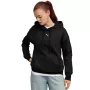Sweatshirt com capuz Puma ESS Centered Cat Logo Relaxed para mulher preto tamanho M