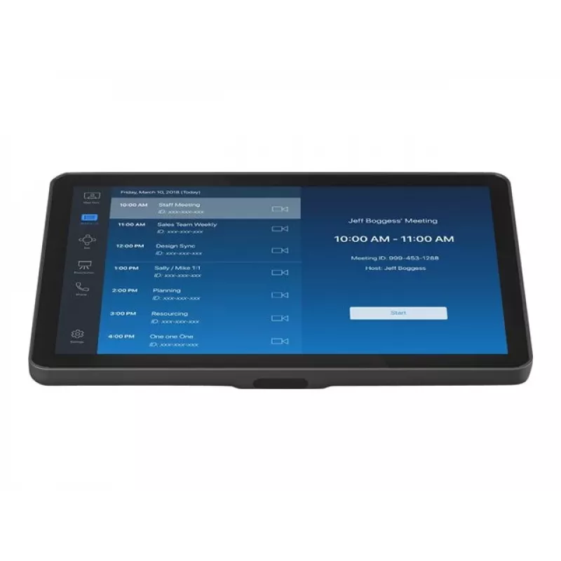 Logitech Rally Bar + Tap IP kit de videoconferência para salas médias, grafite, 4K UHD, certificado Zoom e Microsoft Teams