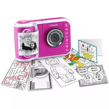 VTech Kidizoom Print Cam rosa – câmara digital com impressão térmica