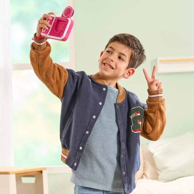 VTech Kidizoom Print Cam rosa – câmara digital com impressão térmica
