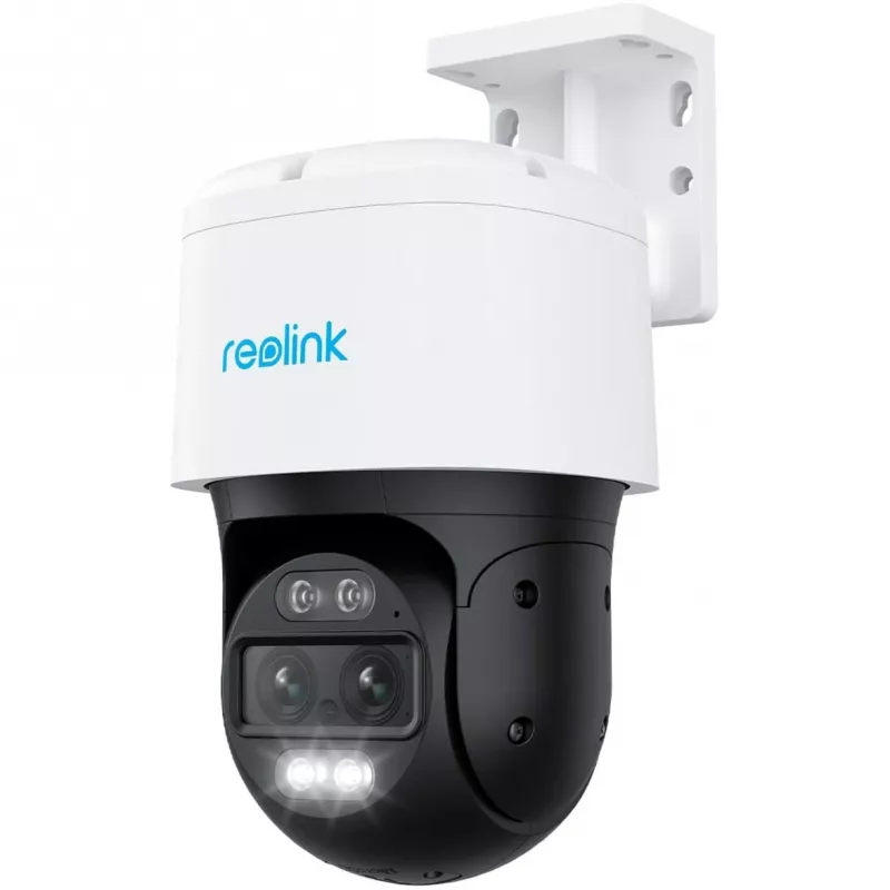 Reolink TrackMix Série P760 câmara IP PoE 4K com lente dupla e rastreio automático por zoom, visão noturna a cores, exterior/interior