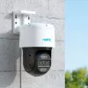 Reolink TrackMix Série P760 câmara IP PoE 4K com lente dupla e rastreio automático por zoom, visão noturna a cores, exterior/interior