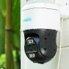 Reolink TrackMix Série P760 câmara IP PoE 4K com lente dupla e rastreio automático por zoom, visão noturna a cores, exterior/interior