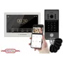 Videoporteiro REVIZOOM RM-T273HD branco de 7 polegadas com posto exterior RC-212HD-CK1