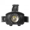 Lanterna de cabeça LED com zoom ENTAC EHL-ZOOM-1W-PL 1W, preta