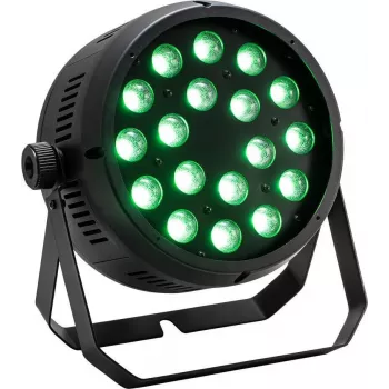 Projetor EUROLITE LED Z-PAR 18x8W QCL Zoom RGBW com zoom motorizado 12-72°