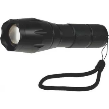 Lanterna LED ChiliTec Zoom 10W, 3x AAA, preta 22106