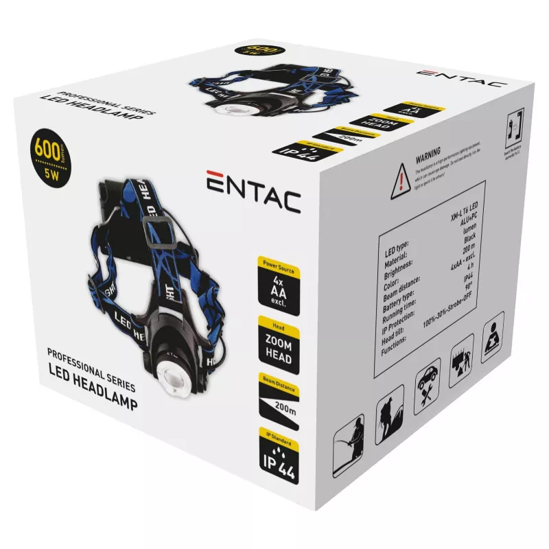 ENTAC Lanterna LED de Alumínio Zoom 5W