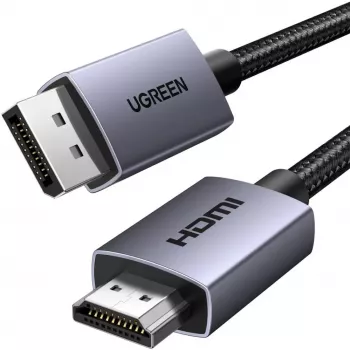 UGREEN Cabo Conversor Ativo HDMI para DisplayPort 4K 30Hz 3m Preto