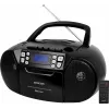 SENCOR SPT 3907B Leitor de CD Portátil CD BT MP3 USB AUX com Bluetooth e Rádio FM, Preto