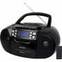 SENCOR SPT 3907B Leitor de CD Portátil CD BT MP3 USB AUX com Bluetooth e Rádio FM, Preto