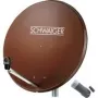 SCHWAIGER Conjunto de Antena Parabólica 80 cm com LNB Single, Vermelho Tijolo